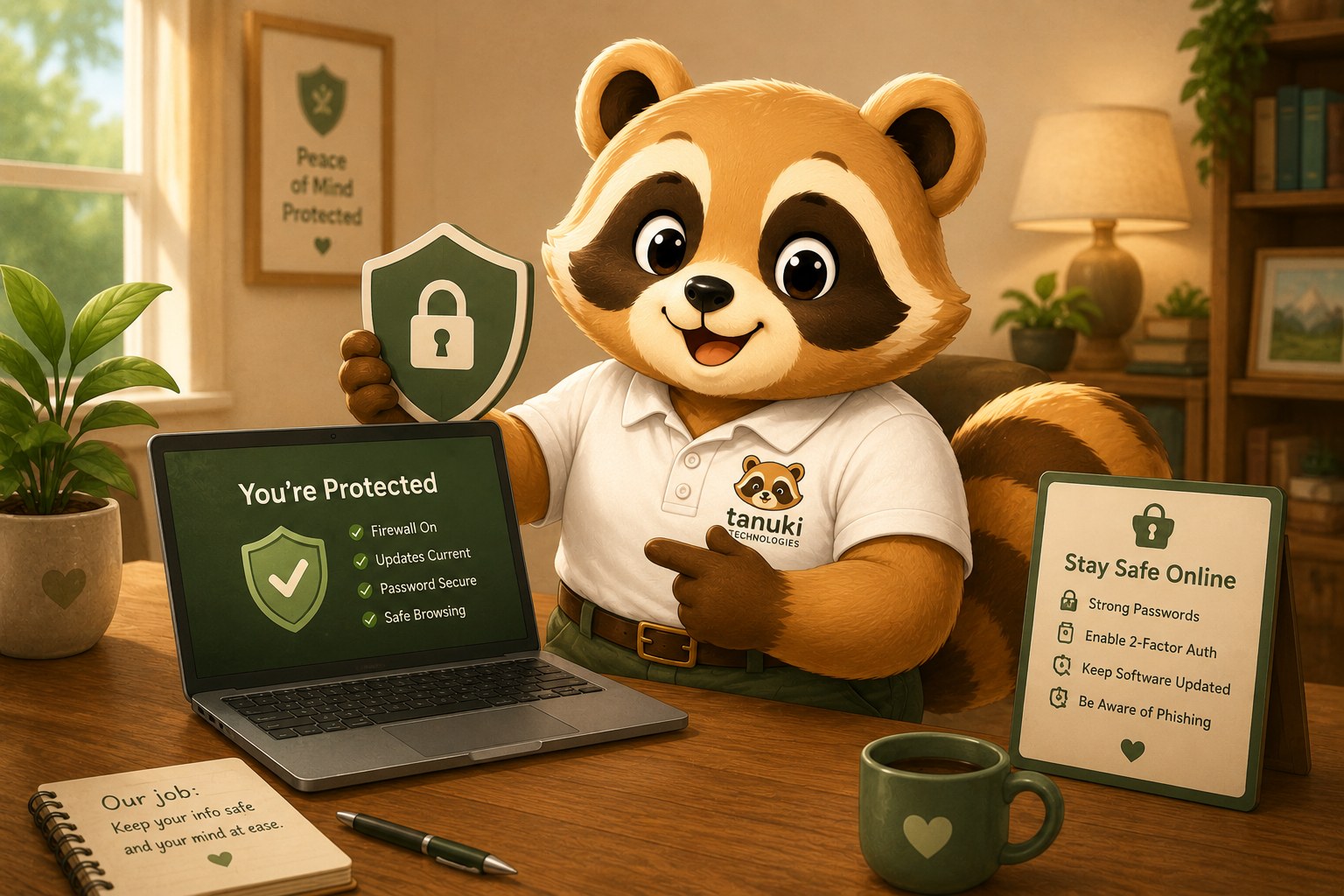 Security & Privacy service illustration with Taji