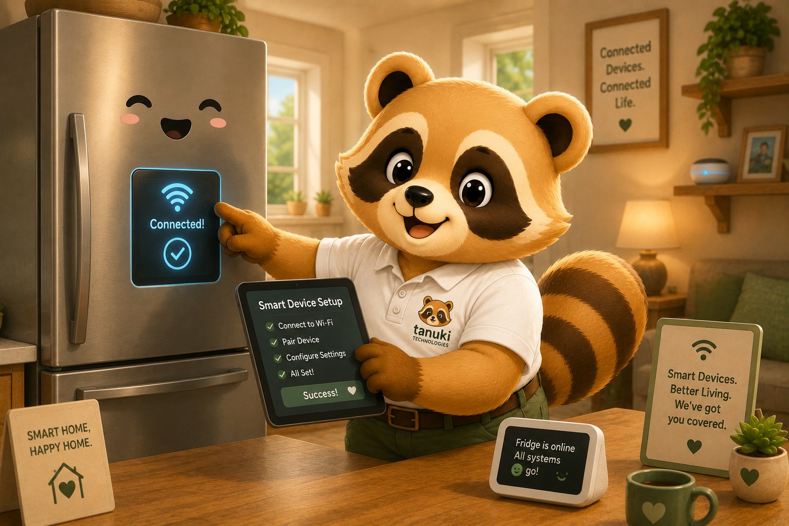 Smart Home service illustration with Taji